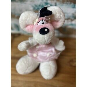 Vintage 90's Diddlina Mouse Pink Dress Outfit Plush toy by Thomas Goletz